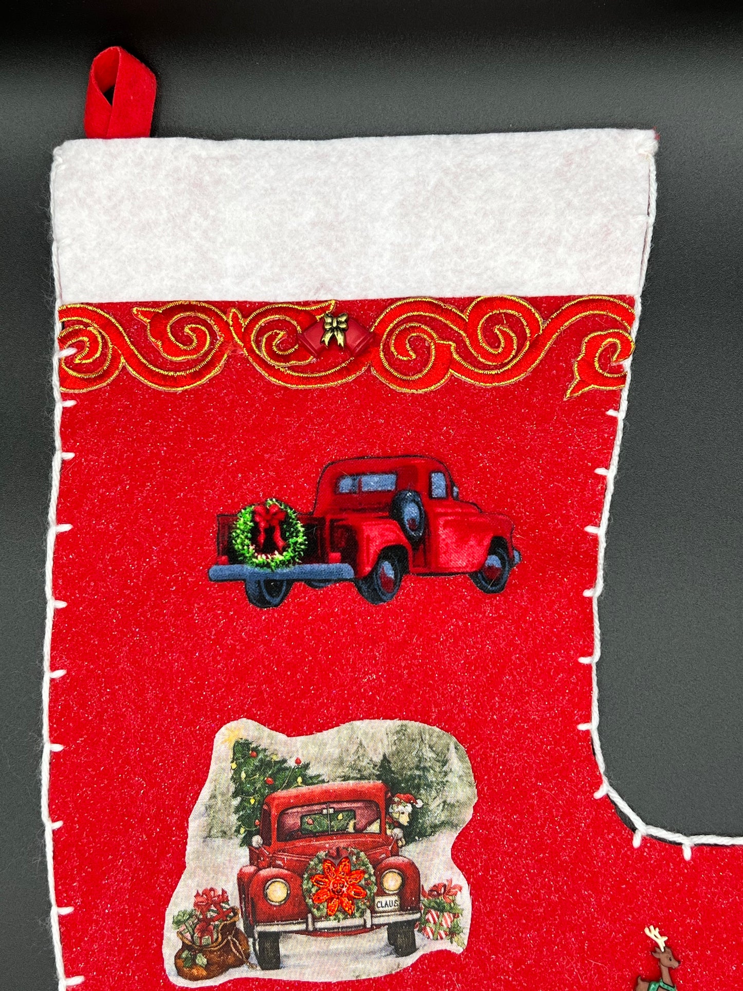 Christmas Trucks Stocking
