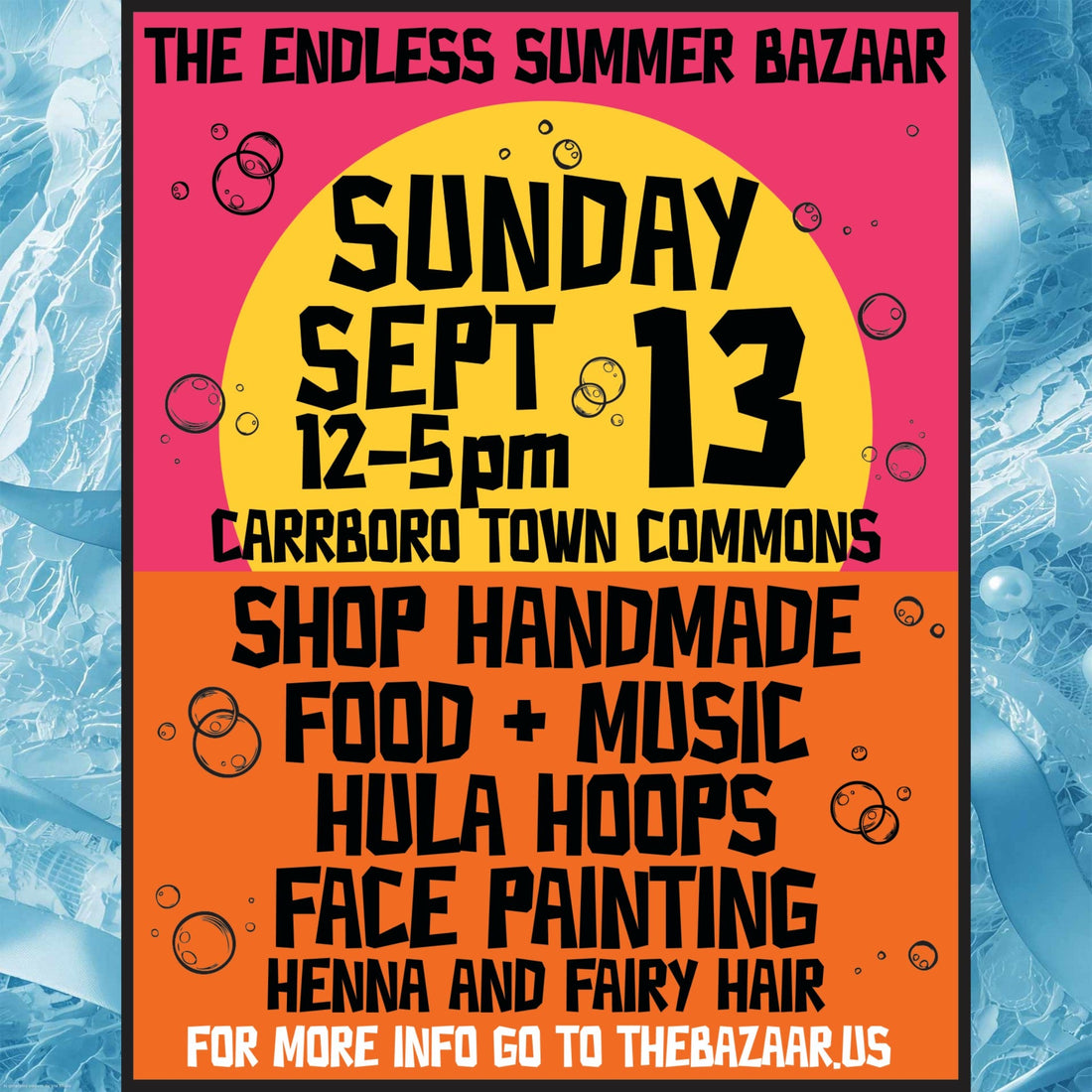 CARRBORO Bazaar Tomorrow 9/13